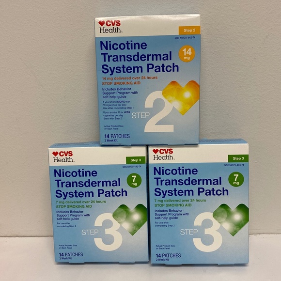 CVS Other 3 Boxes Nicotine Patches 422 0722 Poshmark